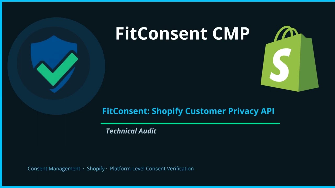 Shopify Customer Privacy API GDPR & CCPA Compliance Audit with FitConsent