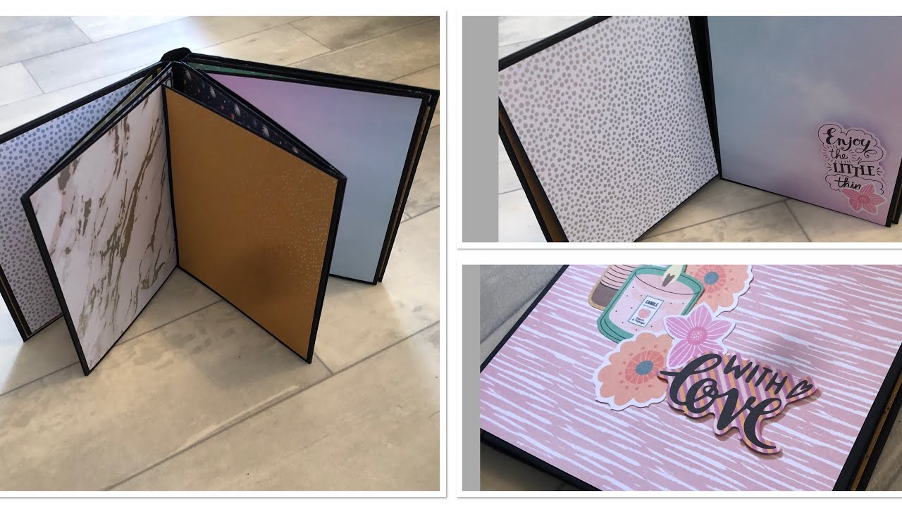 TUTO MINI ALBUM 15*15 FACILE / DEBUTANT (ENV 23 photos) / 100% ACTION