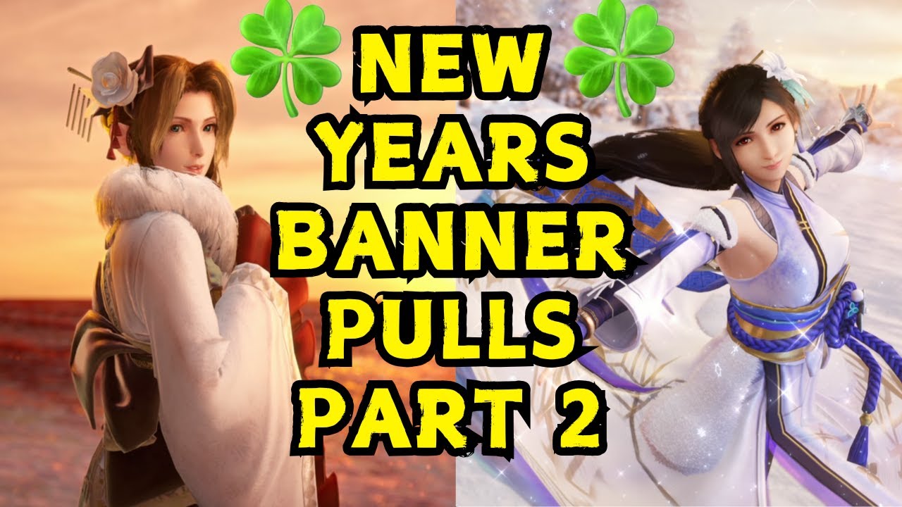 MORE NEW YEARS Banner Pulls + CID Ticket Pulls - FF7 Ever Crisis