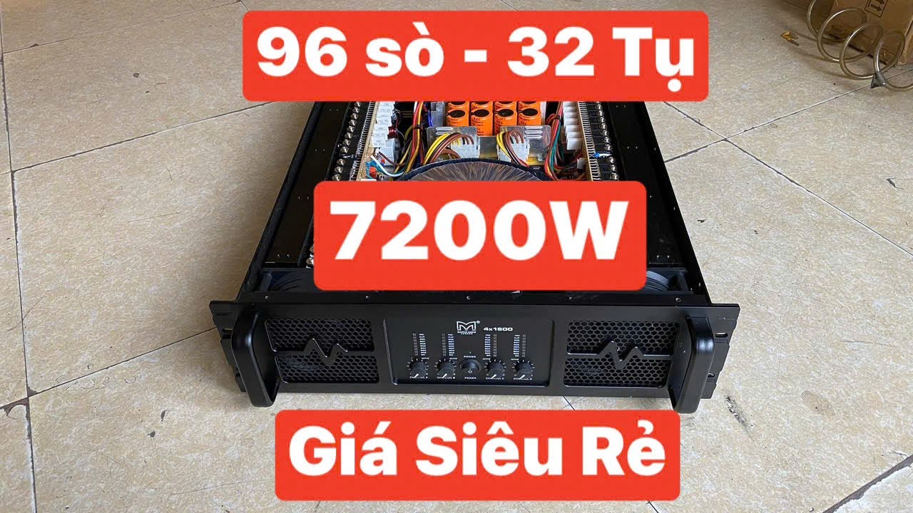Đẩy b&atilde;i 4 k&ecirc;nh Martin 7200W, c&ocirc;ng suất si&ecirc;u khủng, gi&aacute; rẻ