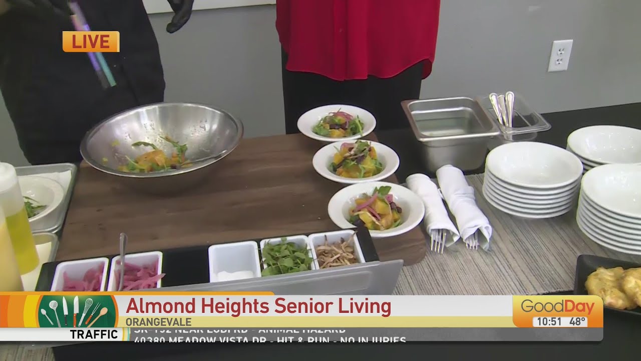 Gourmet cooking at Almond Heights Senior Living!