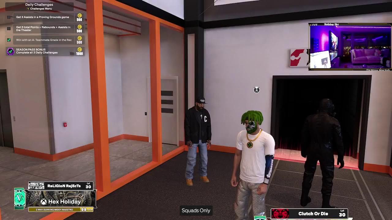 NO HUD on NBA 2K With RANDOMS===COD BO7--= GTA Online Mansions DLC
