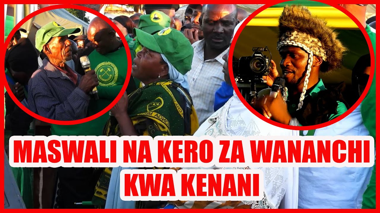 BILA UWOGA WANANCHI WAMUULIZA KENANI MASWALI NA KERO ZAO/ HAYA HAPA MAJIBU YA KENANI KIHONGOSI