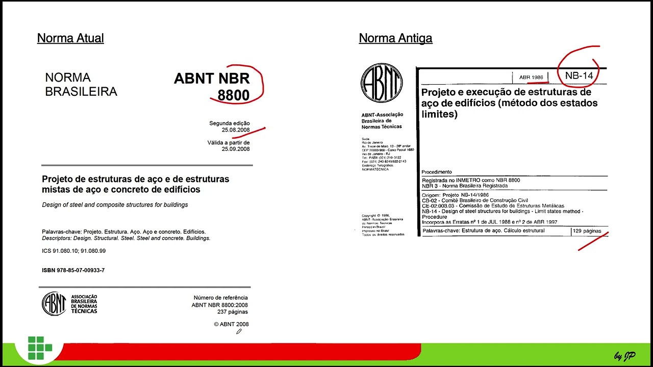 Analise de Normas para dimensionamento de Rebites e Parafusos - NB14 e NBR8800 Estruturas Met&aacute;licas
