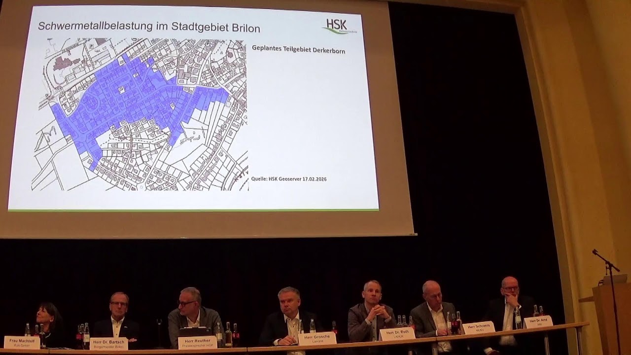 Bürgerversammlung Schwermetallbelastung im Stadtgebiet Brilon
