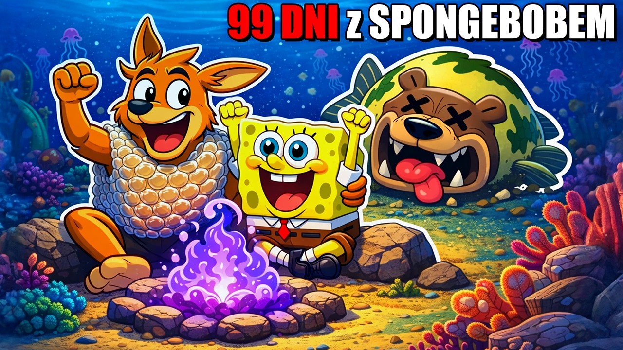 SPĘDZIŁEM PONAD 100 DNI POD WODĄ Z SPONGEBOBEM w Roblox!