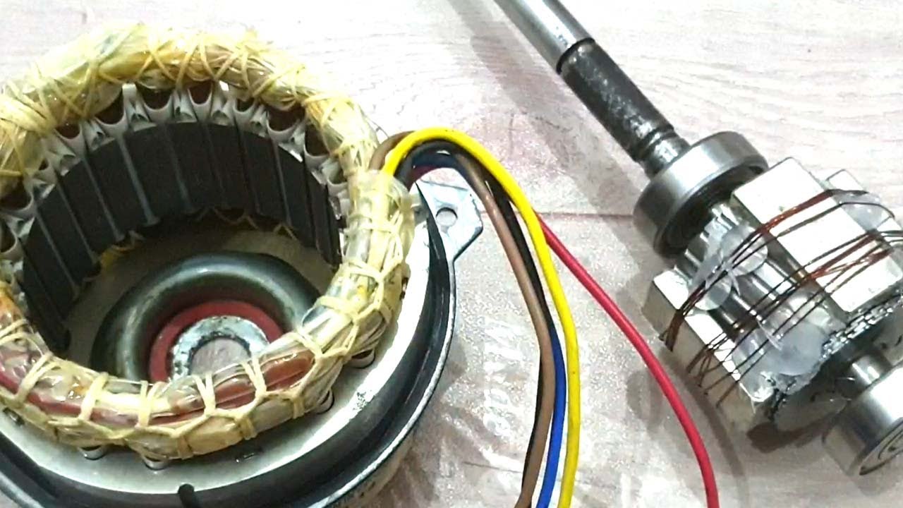 I turn outdoor air condition Motor into 220v AC Generator ac motor to electric generator