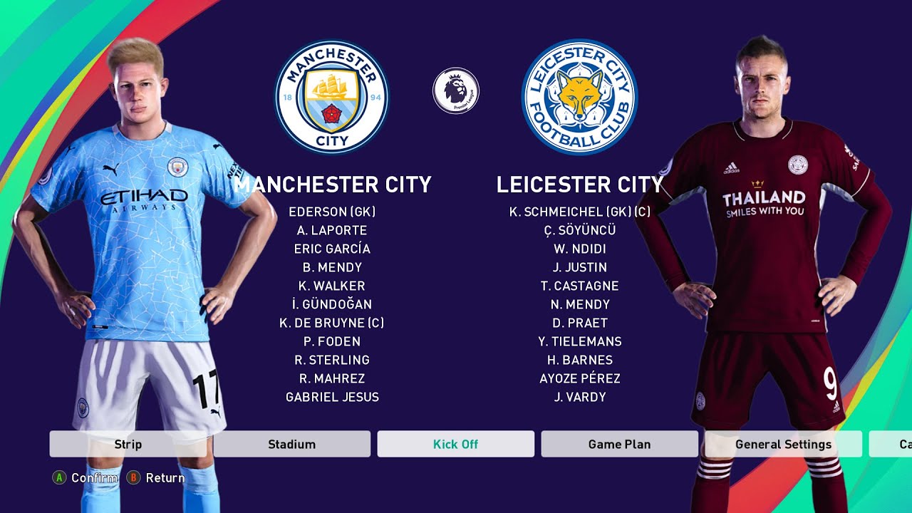 PES 2021 — «Манчестер Сити» против «Лестер Сити» — Премьер-лига — eFootball GamePlay для ПК