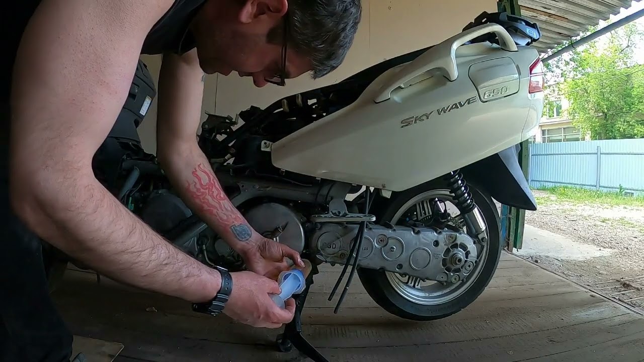 SUZUKI BURGMAN (skywave) 650. Сборка сцепления! Первый выезд после ремонта!
