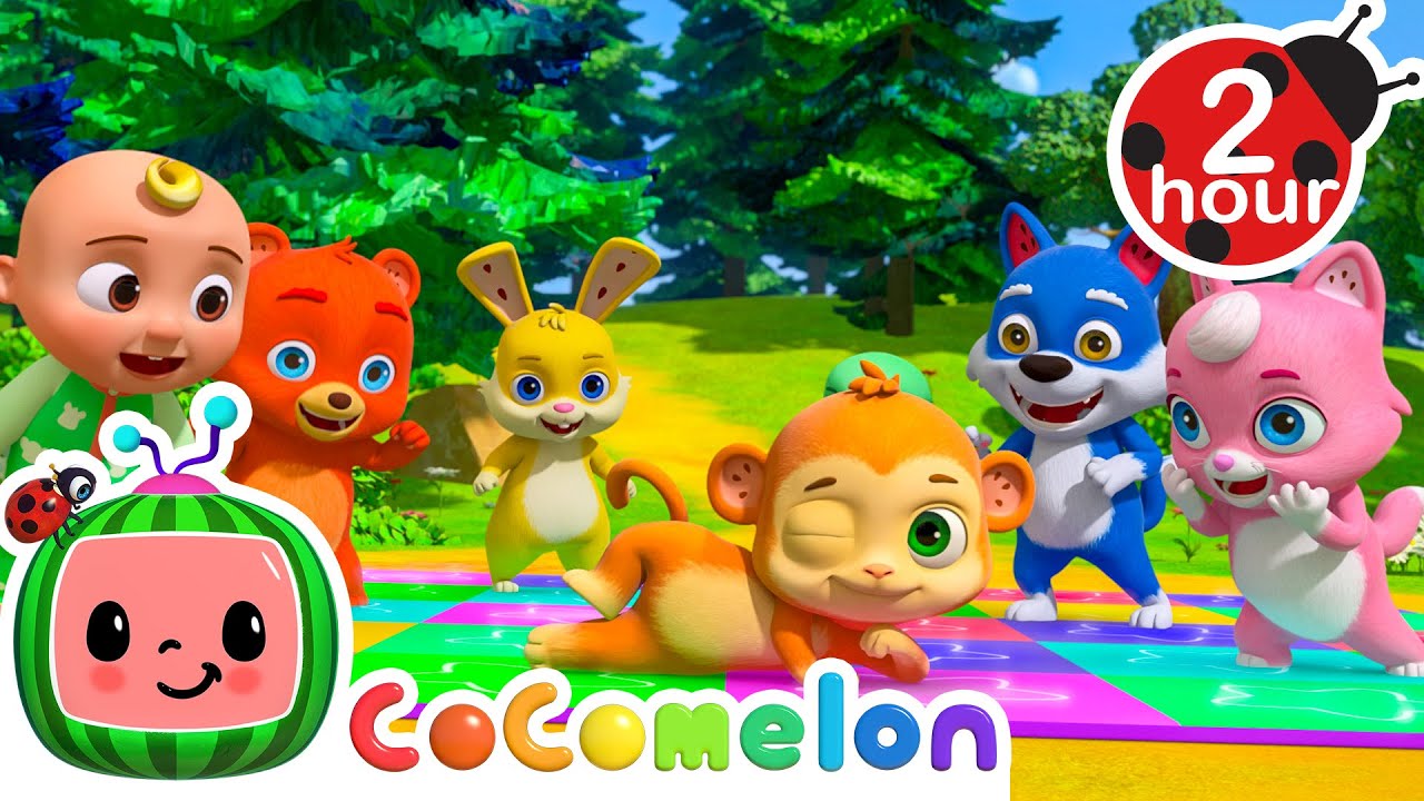 Animal Dance Battle 🕺🏻 CoComelon Animal Time Nursery Rhymes and Kids Songs | After School Club
