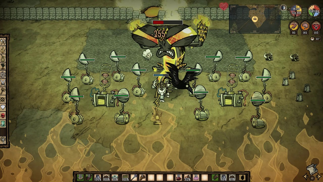 [don't starve together] winona vs dragonfly