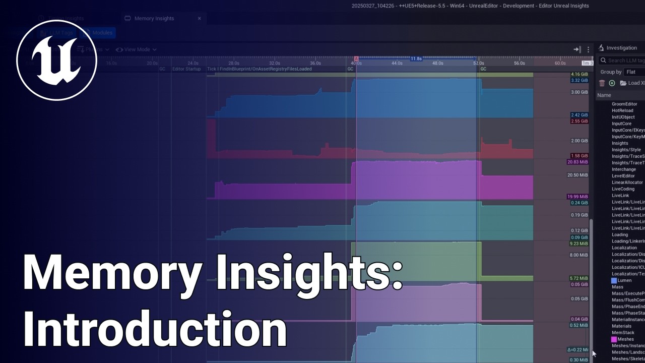 Introduction and setup of Unreal Engine 5 memory insights