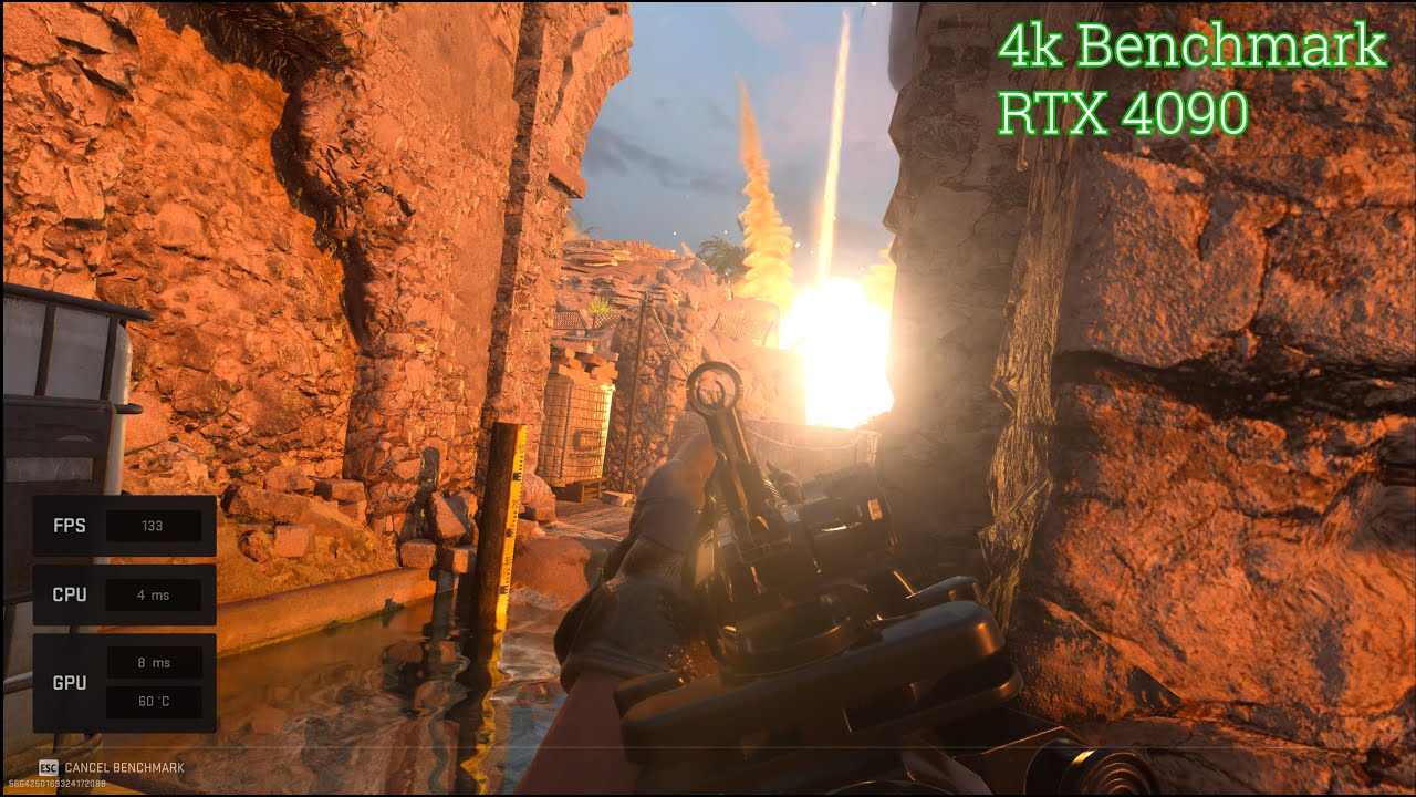 COD MW2 Benchmark RTX 4090 - 4K Native HDR