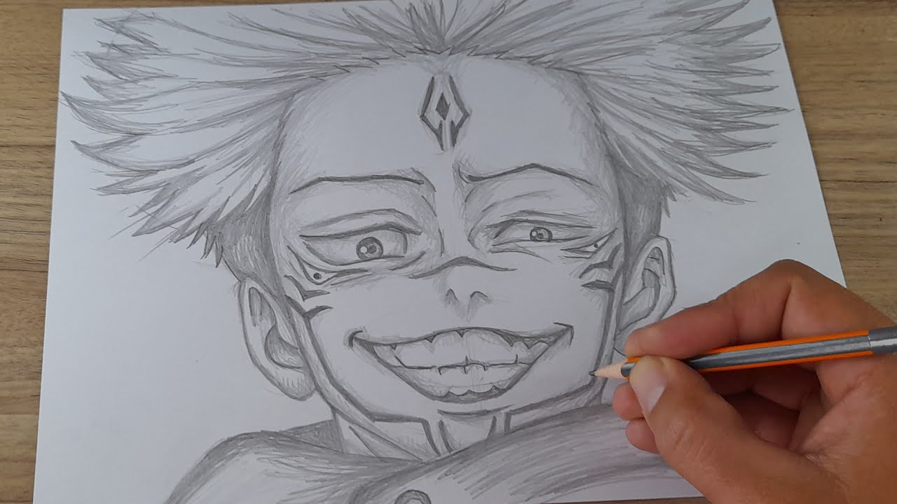 FACIL DE DESENHAR COMO DESENHAR O SUKUNA JUJUTSU KAISEN