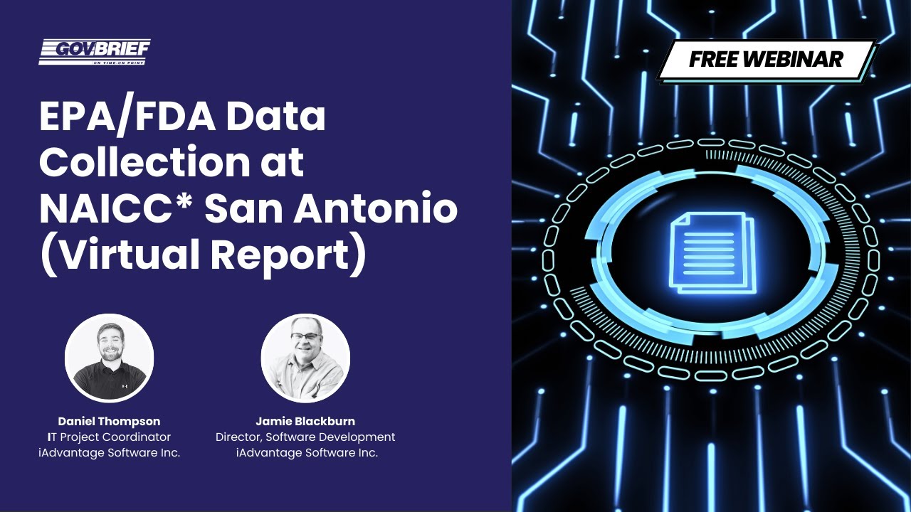 Interagency: EPA/FDA Data Collection at NAICC* San Antonio (Virtual Report)