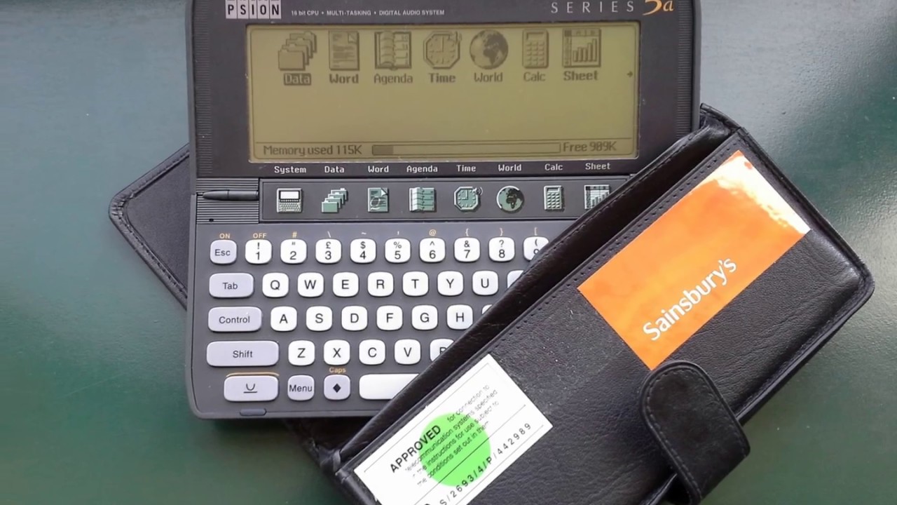 Vintage Pocket Computer Psion Series 3a 1MB  Organizer