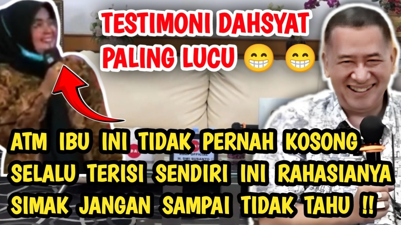 TESTIMONI DAHSYAT PALING LUCU 😁😁 HANYA PRAKTEKAN INI ATM IBU INI TIDAK PERNAH KOSONGINI RAHASIANYA !
