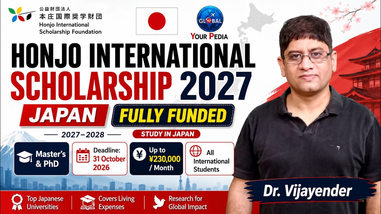 Japan Scholarship 2027: Get &yen;230,000/Month | Honjo Scholarship for Master&rsquo;s & PhD