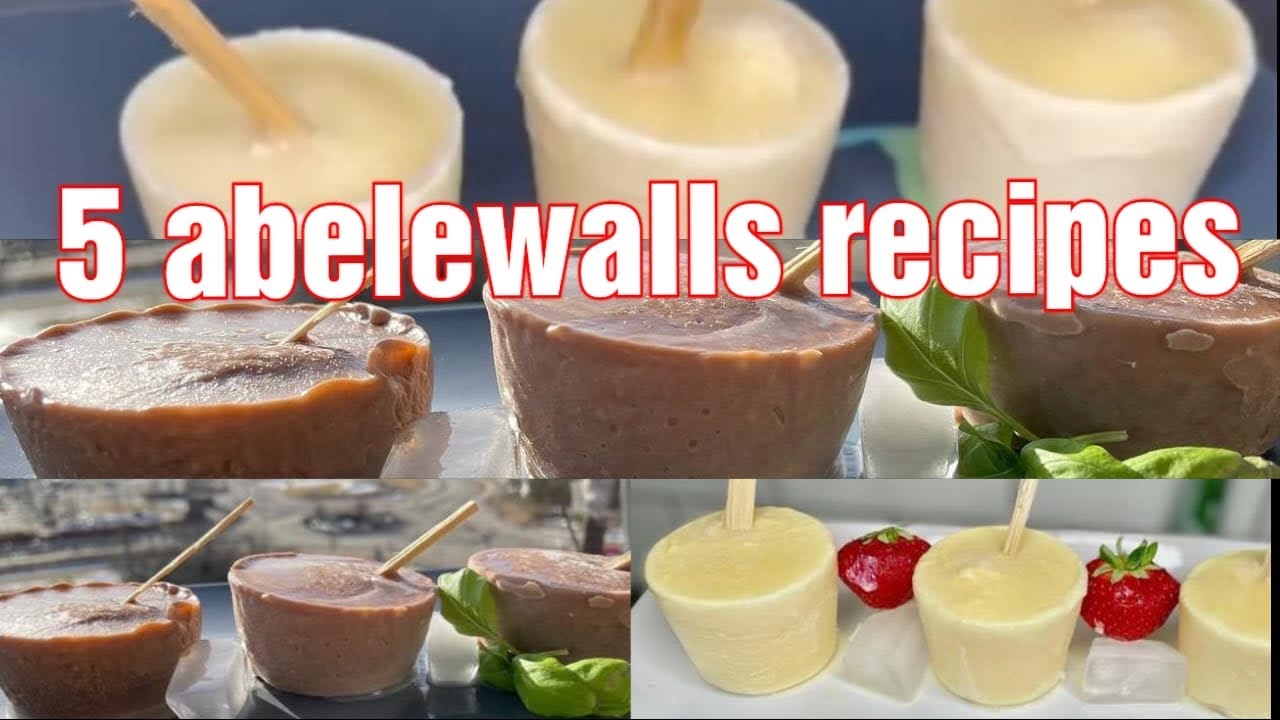 5 Easy 🇬🇭 Abelewalls  Recipes | Ghanaian Ice Cream | Business Idea | Less Capital | Lovystouch