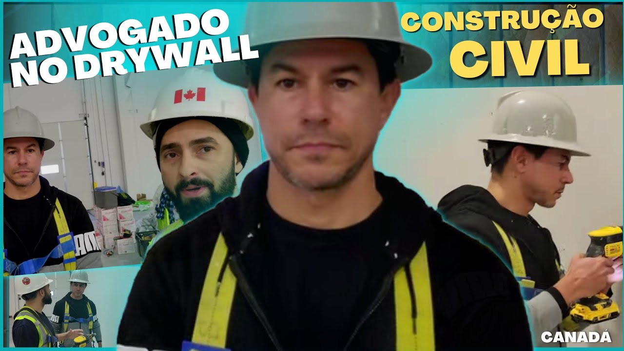 ADVOGADO aprende DRYWALL do ZERO NO CANADA  AULA 01
