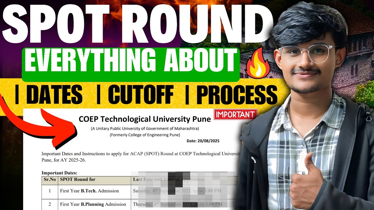 🚨 Everything about SPOT ROUND | TOP College at LOW Score! ⭐️| CUTOFF ✅ | DATES 📅 Explained Easily 🔥