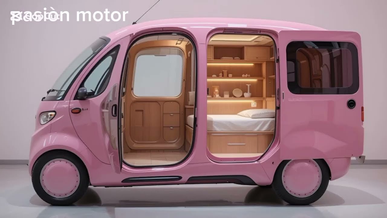 2026 Electric Pink Camper Tricycle | El Triciclo Eléctrico Más Atrevido del Futuro 🚗