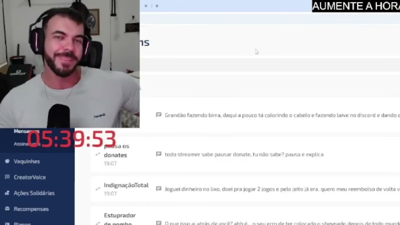 RENAN EXPLICANDO OS BANS QUE O SHEIPADO FEZ ELE TOMAR.