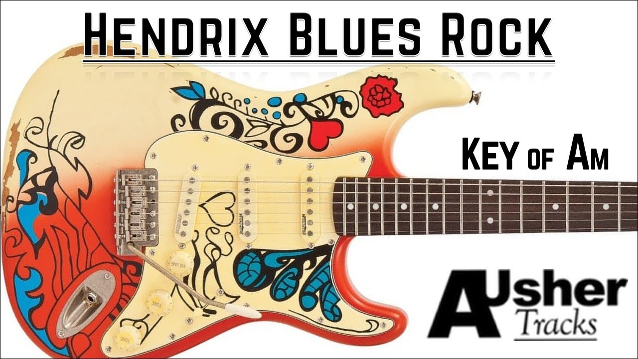 Hendrix Blues Rock in A minor | Guitar Backing Track