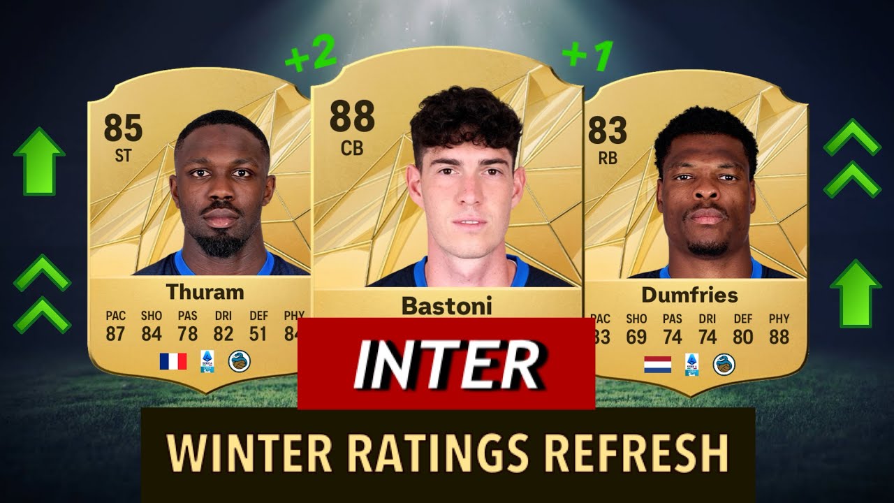 EAFC 25 / INTER WINTER RATINGS REFRESH 🔥😨 (FIFA 25) ft. Bastoni, Thuram, Dumfries…