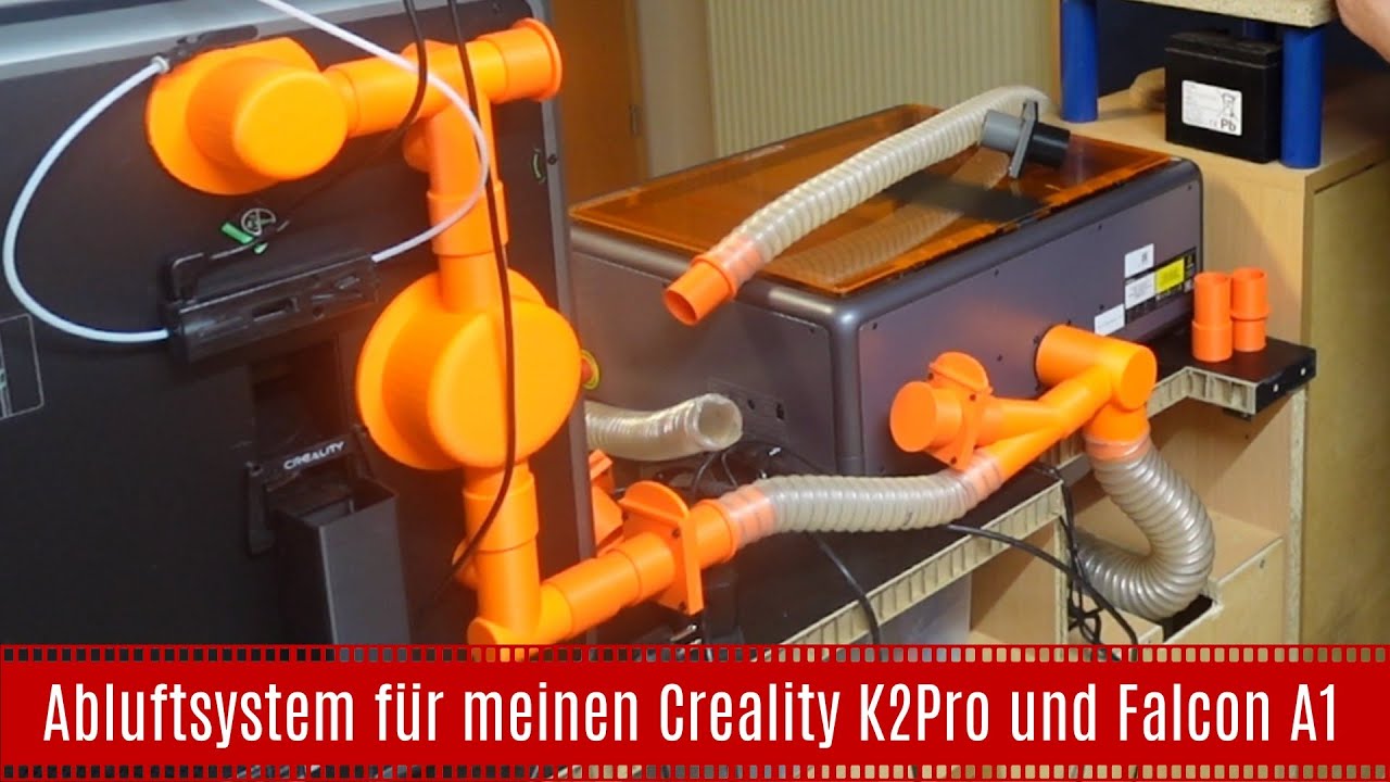 Abluftsystem für meinen Creality K2Pro und Falcon A1