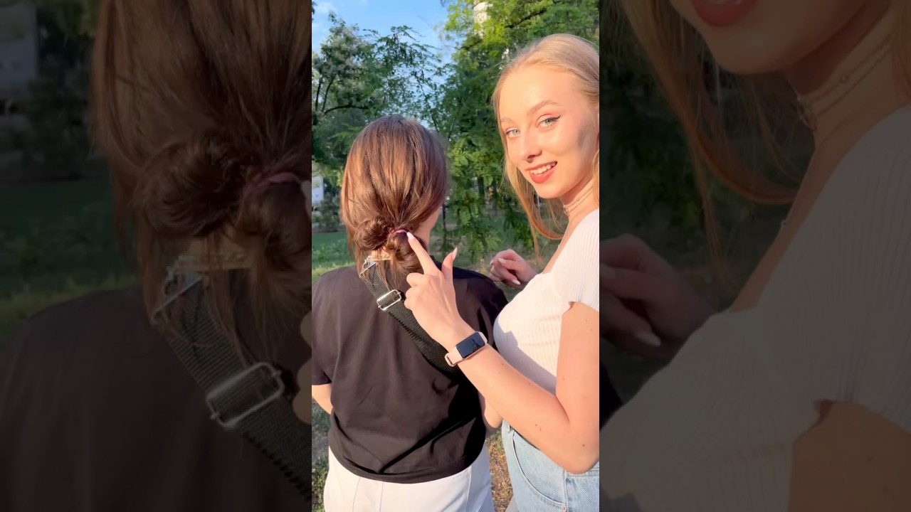 Лайфхак для объемного пучка🔥 #урок по прическам #прическа #урок по пучкам