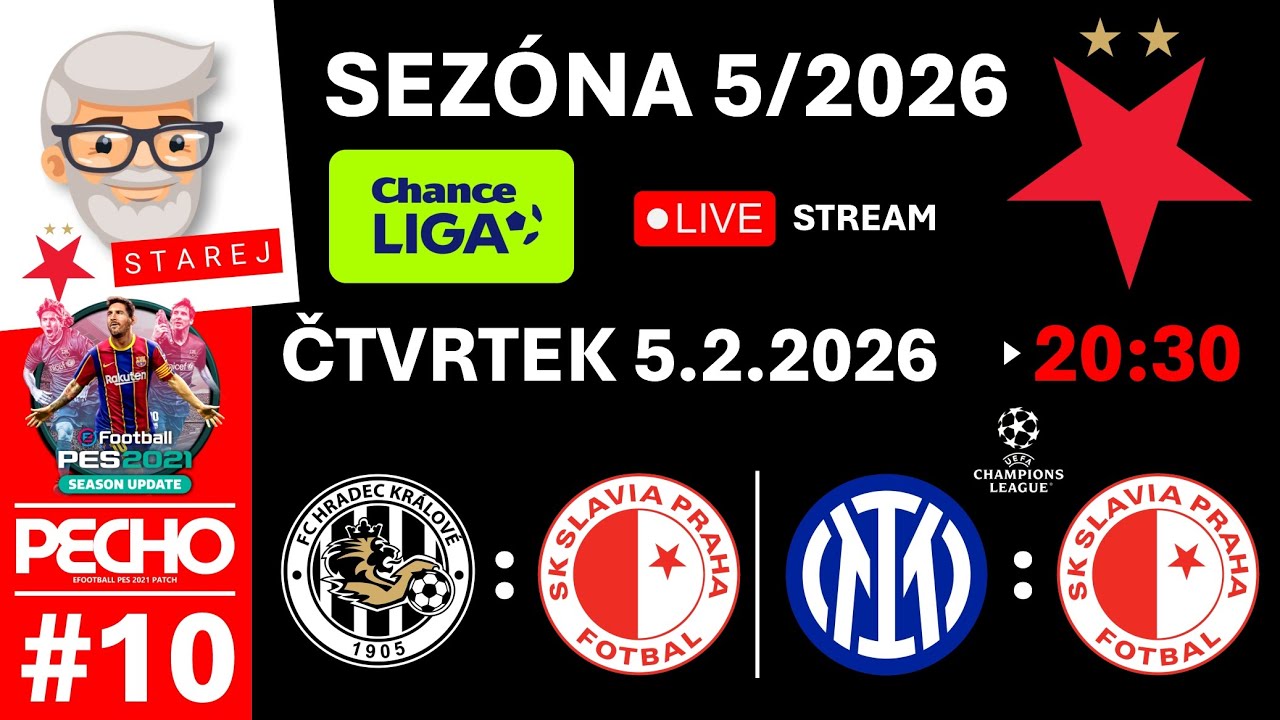 #CHANCELIGA2026 I HRADEC - SLAVIA, INTER MILAN - SLAVIA I #10 I UPDATE PECHOPATCH 24/25