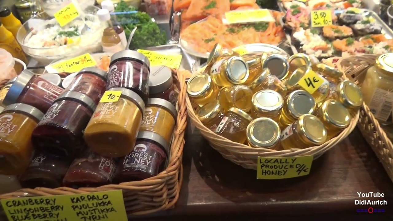 Teil 44 der 7 Länder Rundreise, Einmal um die Ostsee. Helsinki Old Market, Hall Vanha Kauppahalli