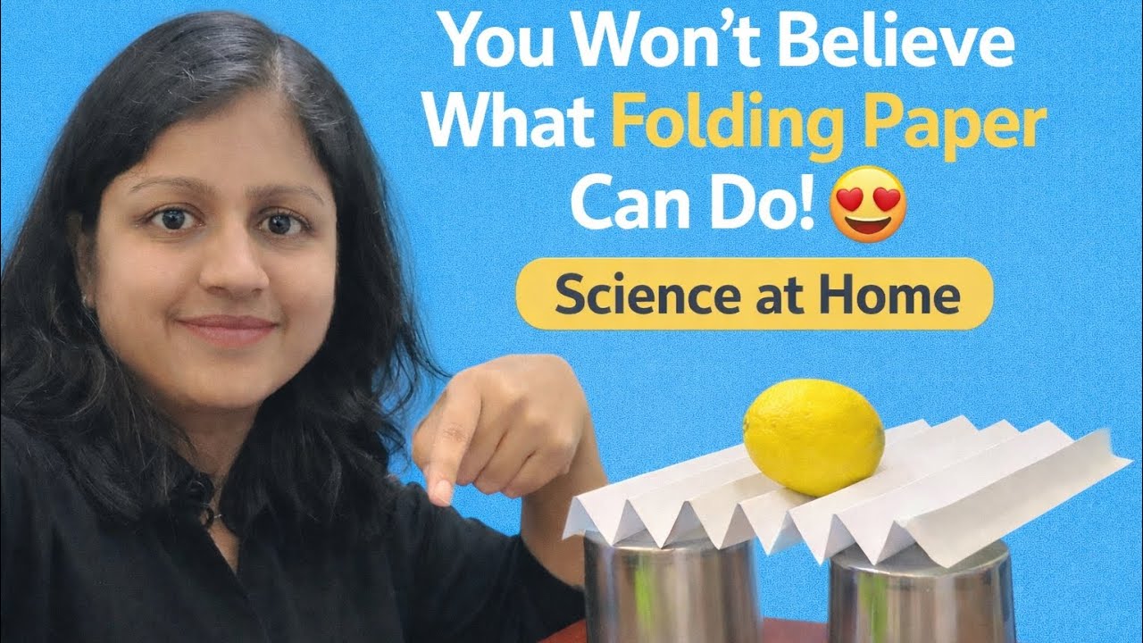 You Won’t Believe What Folding Paper Can Do! 😍 Science at Home