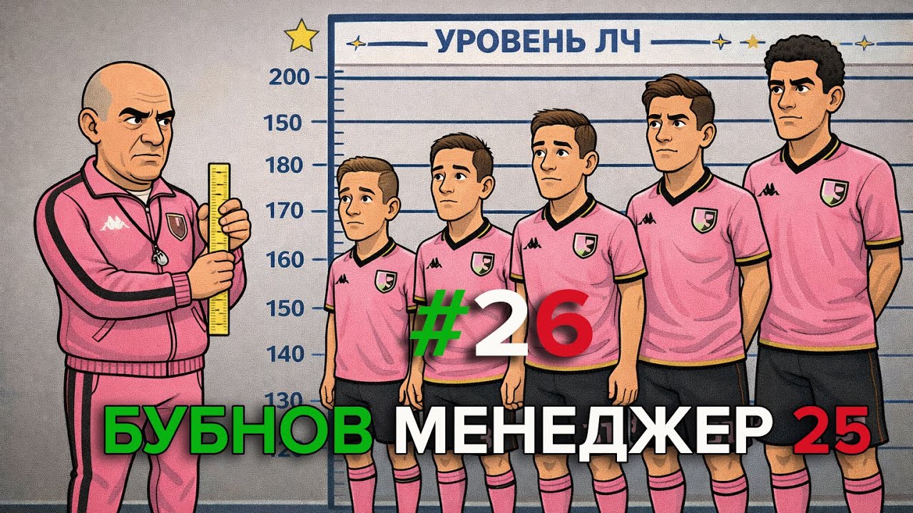 Бубнов Менеджер 25 -  #26. Уровень Лиги чемпионов