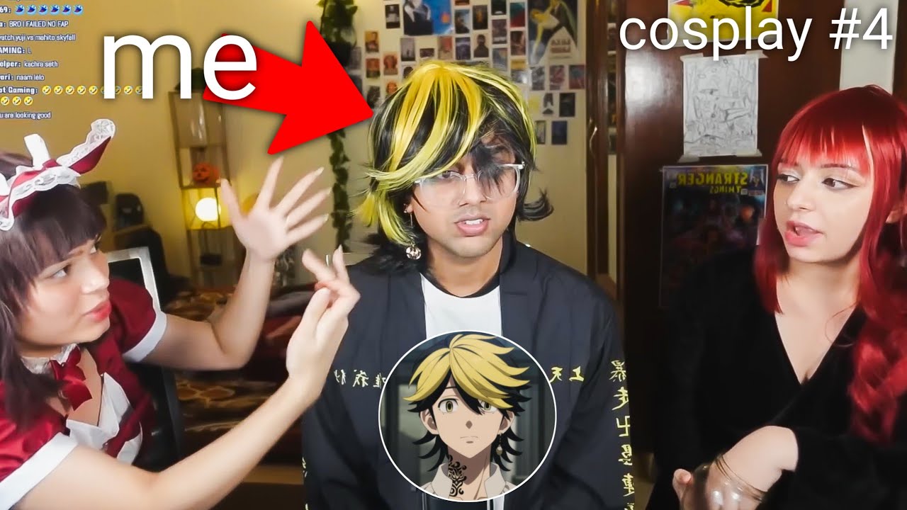 Rachitroo Tries Anime Cosplay Stream ( best moments )