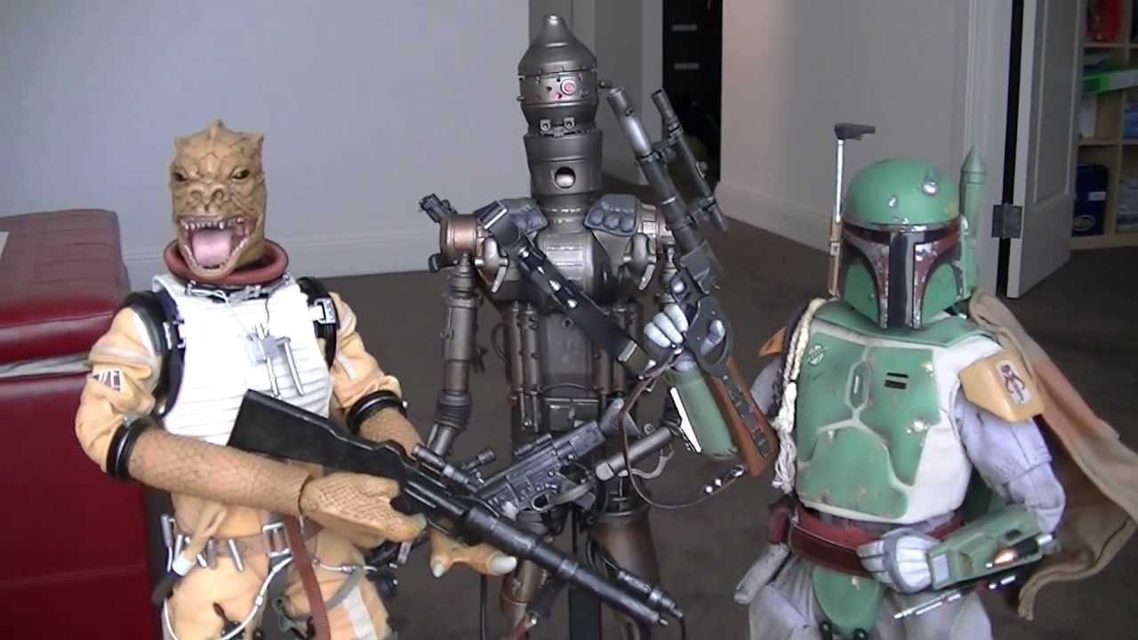 Sideshow Collectibles Boba Fett, Bossk, and IG-88