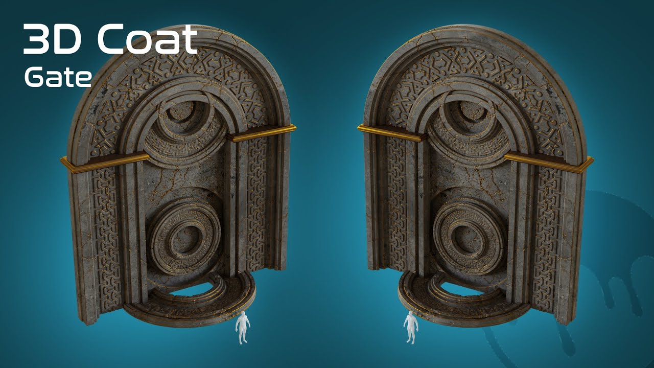 3D Coat Demo - 20 Minutes Gate Modeling Timelapse