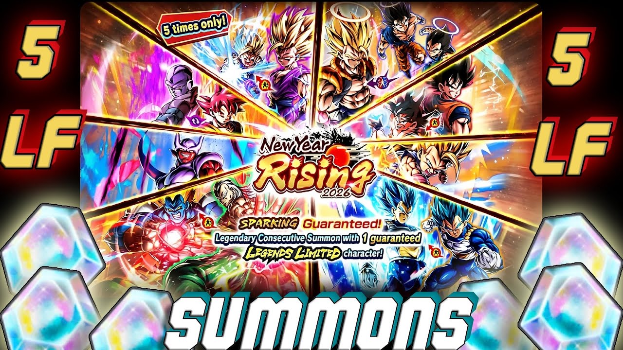 💥!!!ULTIMAS SUMMONS DEL AÑO!!!💥5 LF garantizado y muchos mas personajes dragon ball legends