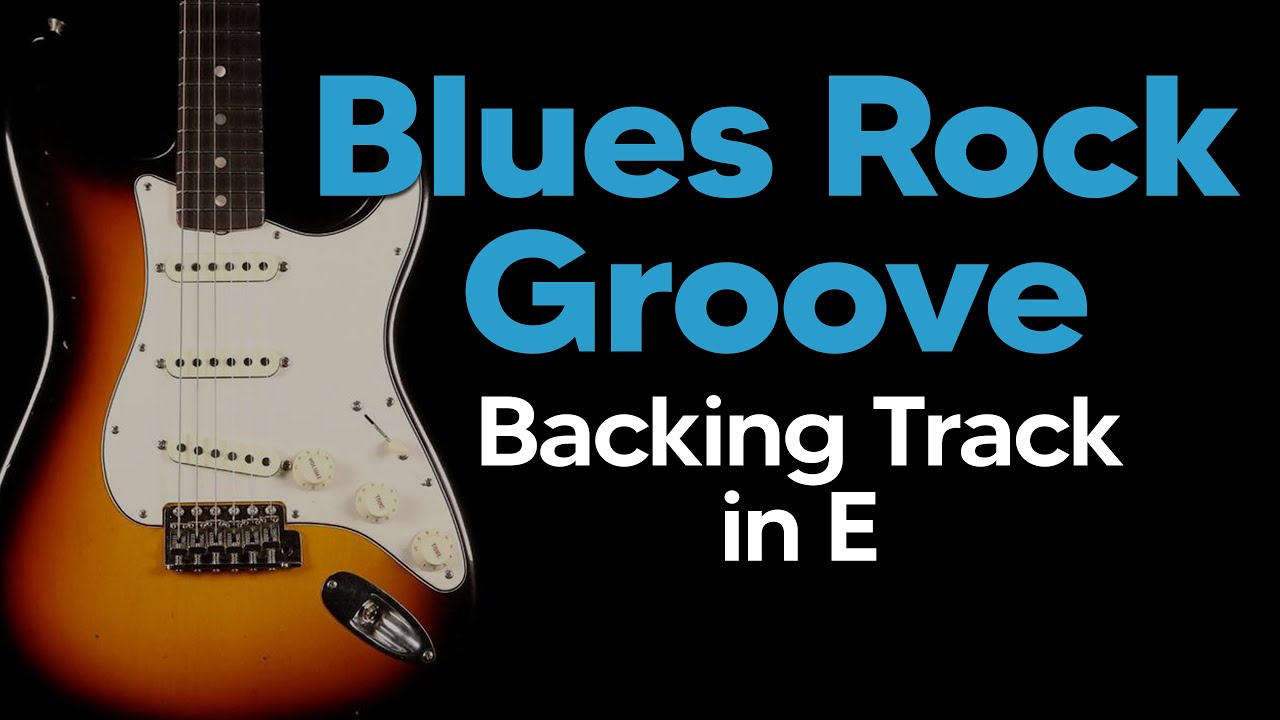 Guitar Baking Track I  Blues Rock Groove in E   115bpm