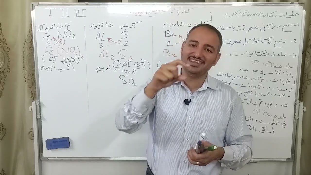الصف الثامن درس الصيغ الكيميائية
