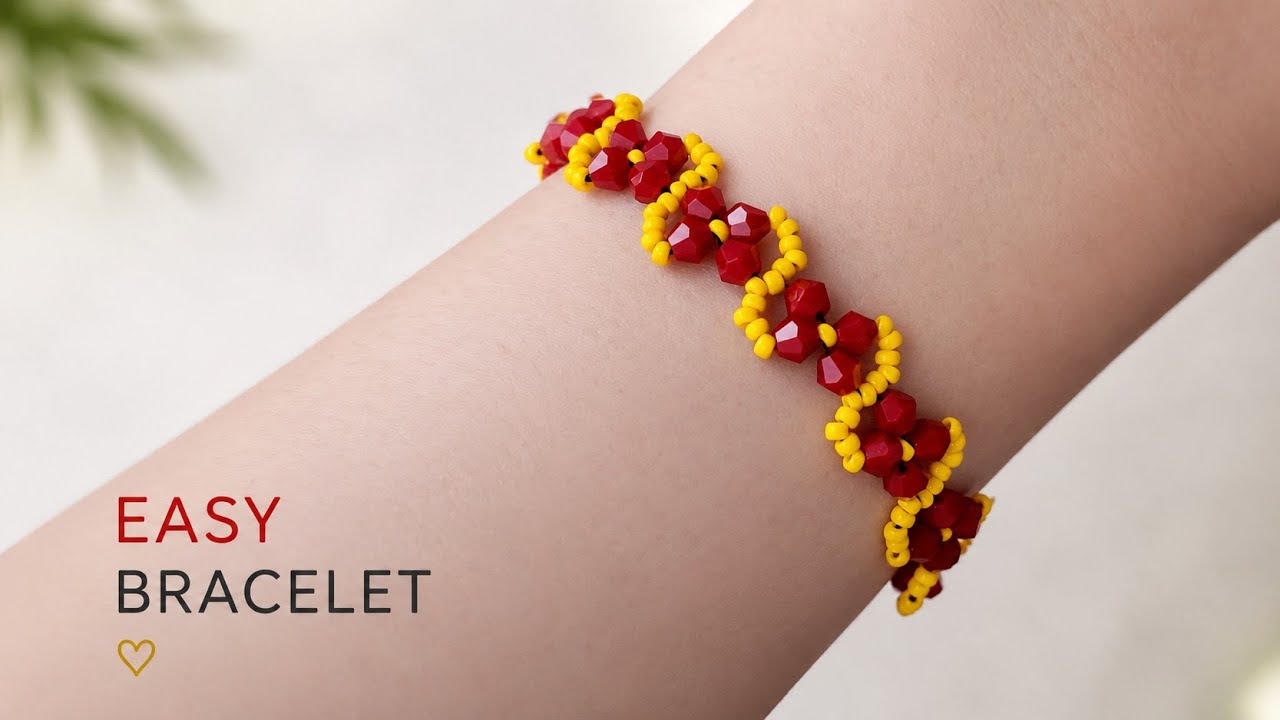 DIY Bead & Crystal Bracelet | Quick and Easy