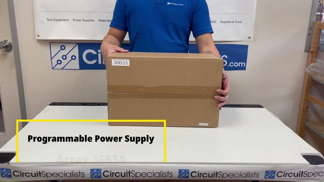 Unboxing Array 3663A Programmable Switching Power Supply 80V 6.5A