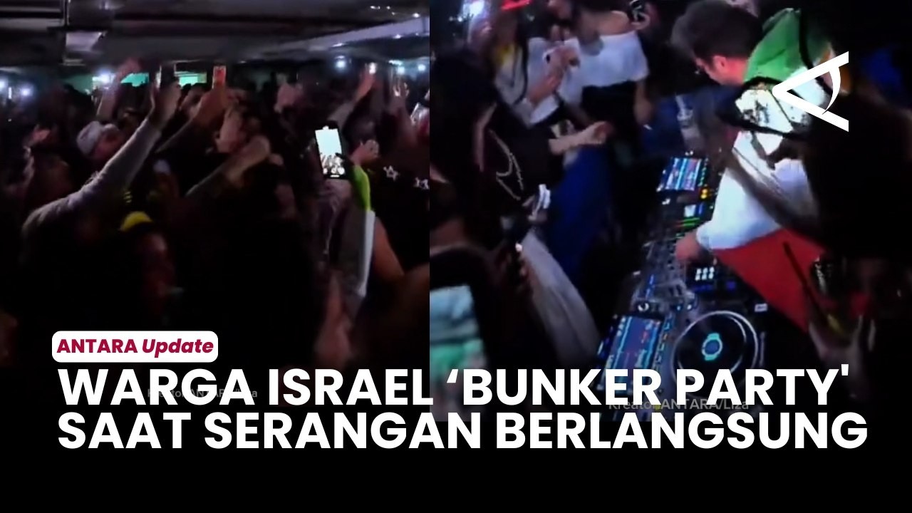 Warga Israel Party di Tengah Serangan Rudal