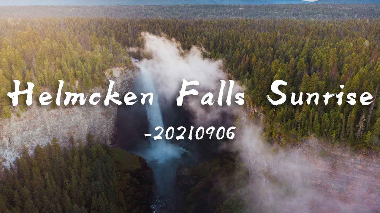 Helmcken Falls Sunrise | Wells Gray Provincial Park | British Columbia |DJI Mavic Air|Cinematic Film