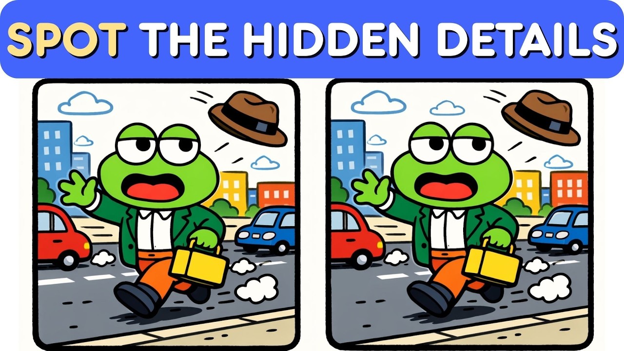 Spot the Differences #159 ONLY 1% Get All 5 Differences – Frog Puzzle Challenge