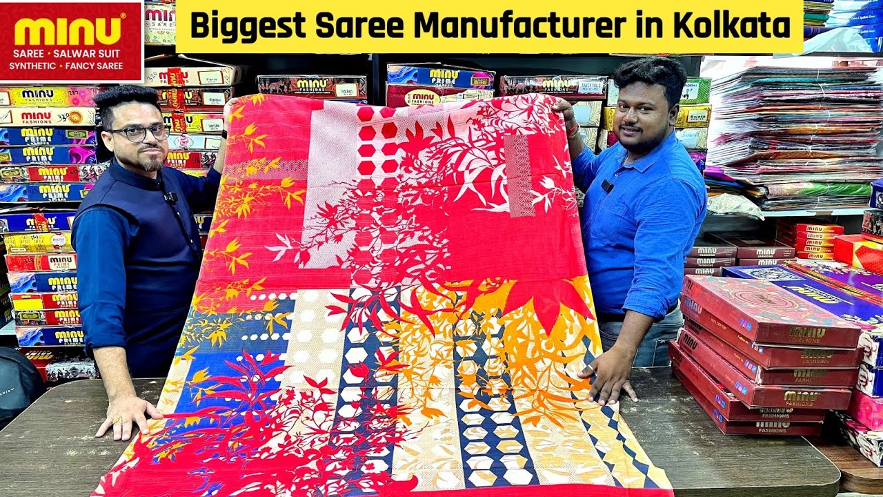 Biggest Cotton Printed & Chhapa Saree Manufacturer in Kolkata, Barabazar 🔥🔥 Barabazar Saree Market 