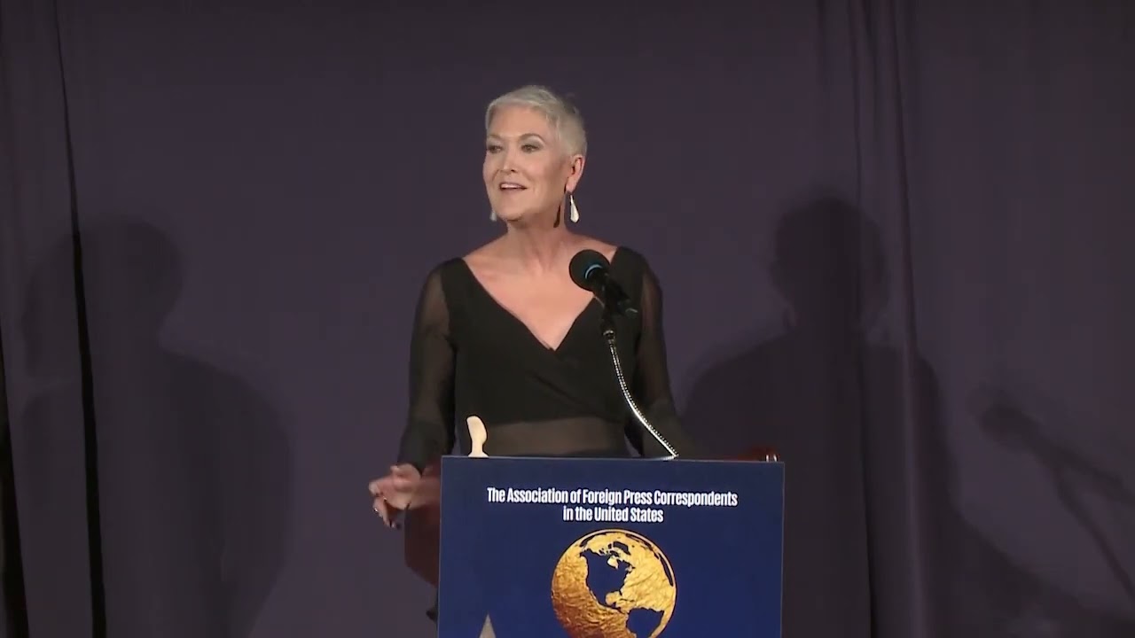 Professional Excellence Awardee Jennifer Griffin Speaks at 2024 Foreign Press Awards Ceremony