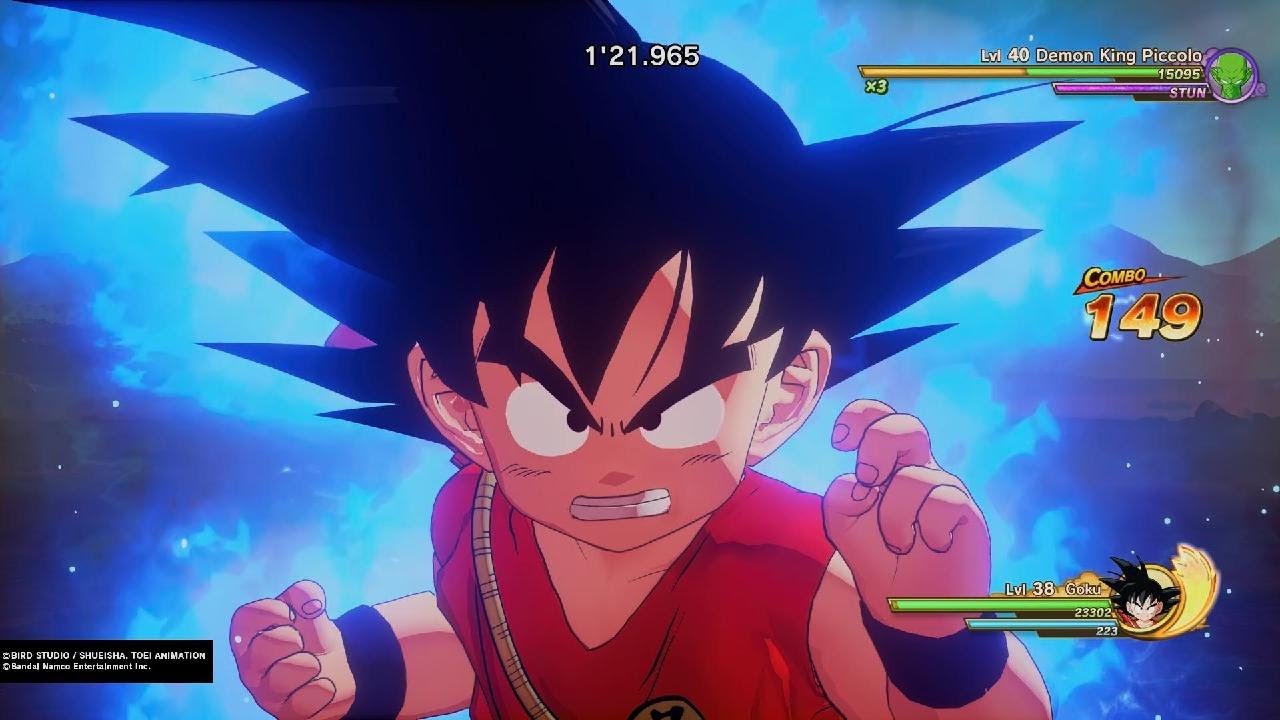 Kid Goku gameplay. DBZ KAKAROT