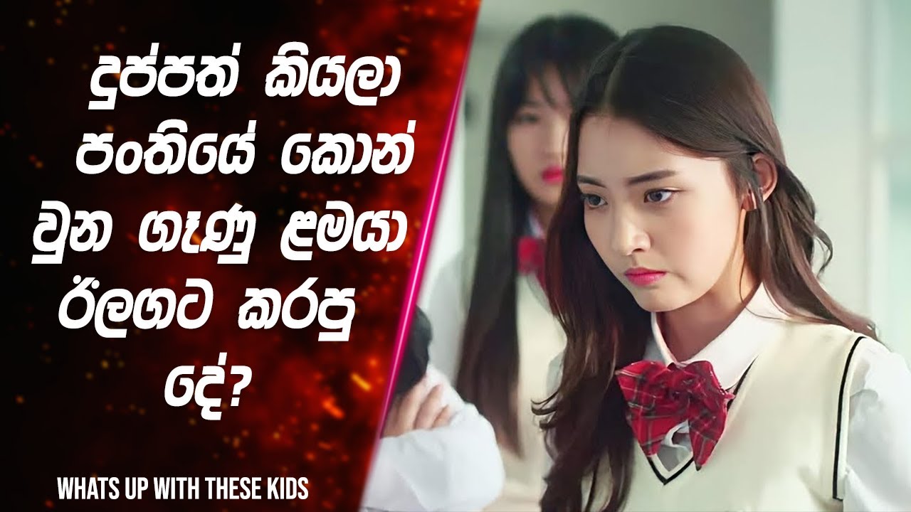 දුප්පත් කියලා පංතියේ කොන් වුන ගෑණු ළමයා ඊලගට කරපු දේ? | what is up with these kids Movie explained